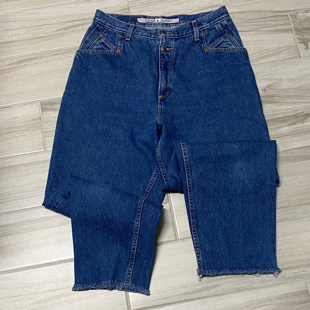 Zena vintage dark blue jeans size 14